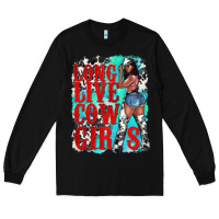 Black long live cowgirls Long Sleeve Tee - texasbilliewilder