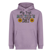 Lavender my first mother's day Heavyweight Hoodie - CowhideDigitalArt