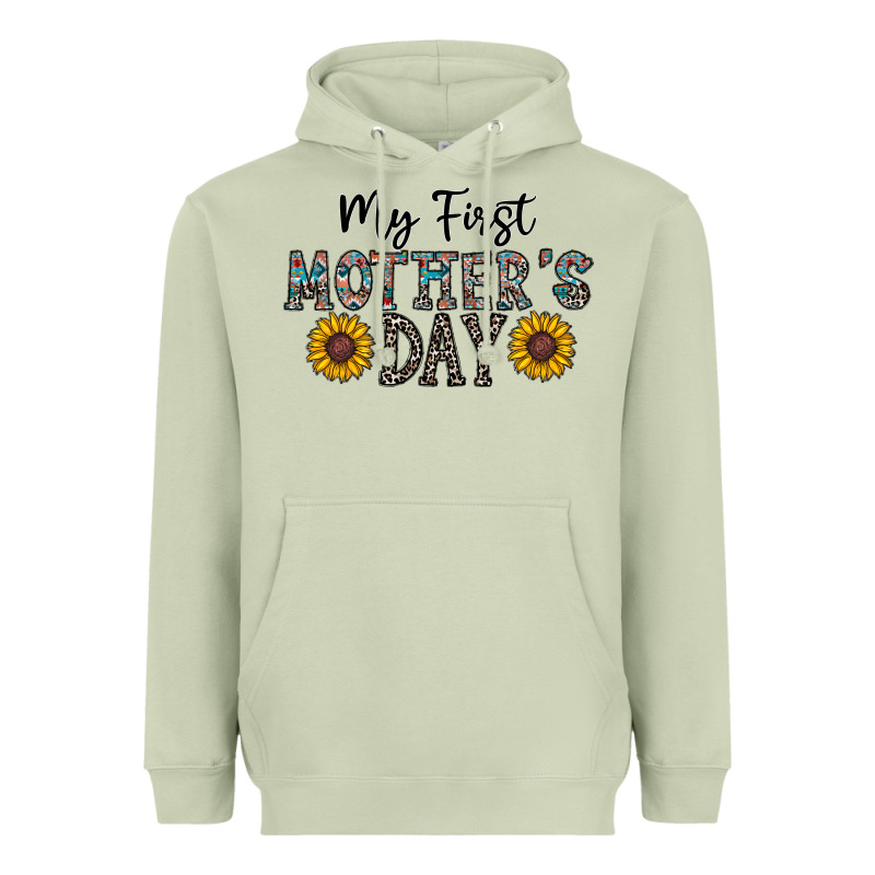 My First Mother's Day Heavyweight Hoodie by CowhideDigitalArt | Teevron