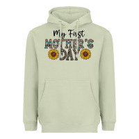 Matcha my first mother's day Heavyweight Hoodie - CowhideDigitalArt