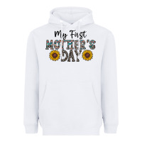 White my first mother's day Heavyweight Hoodie - CowhideDigitalArt