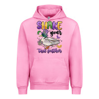 Fuchsia Pink shake your tail feather mardi gras Urban Hoodie - MaliasSmallBusiness