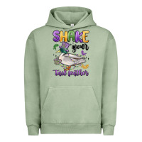 Pigment Oil Green shake your tail feather mardi gras Urban Hoodie - MaliasSmallBusiness