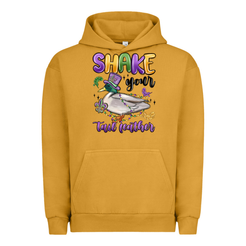 Shake Your Tail Feather Mardi Gras Urban Hoodie by MaliasSmallBusiness | Teevron