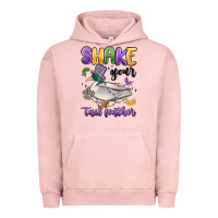 Pigment Salmon shake your tail feather mardi gras Urban Hoodie - MaliasSmallBusiness