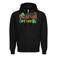 Black camping crew Zipper Hoodie - Zillion Design Studio