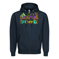 Navy camping crew Zipper Hoodie - Zillion Design Studio