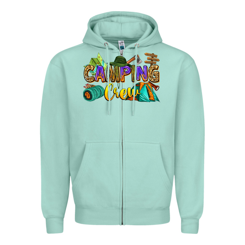 Camping Crew Zipper Hoodie by Zillion Design Studio | Teevron