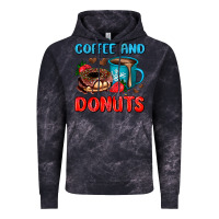 Cloud Black coffee and donuts Vintage Hoodie - AdoDesignShop