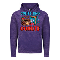 Cloud Purple coffee and donuts Vintage Hoodie - AdoDesignShop