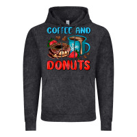 Vintage Black coffee and donuts Vintage Hoodie - AdoDesignShop