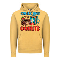 Coffee And Donuts Vintage Hoodie | Teevron