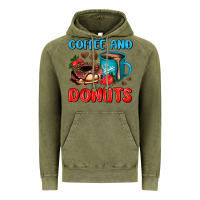 Vintage Olive coffee and donuts Vintage Hoodie - AdoDesignShop