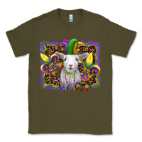 Army Green mardi gras baby sheep king cake fleur de lis Classic Tee - RanaPortraitStore