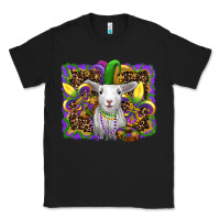 Black mardi gras baby sheep king cake fleur de lis Classic Tee - RanaPortraitStore