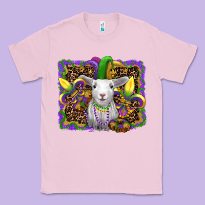 Mardi Gras Baby Sheep King Cake Fleur De Lis Classic Tee Designed By Ranaportraitstore