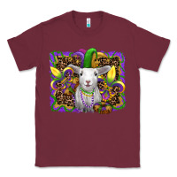 Burgundy mardi gras baby sheep king cake fleur de lis Classic Tee - RanaPortraitStore