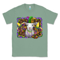 Sage mardi gras baby sheep king cake fleur de lis Classic Tee - RanaPortraitStore