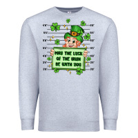 Heather Grey may the luck of the irish be with you Premium Sweatshirt - Artiststas