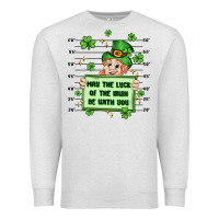 Oatmeal Heather may the luck of the irish be with you Premium Sweatshirt - Artiststas