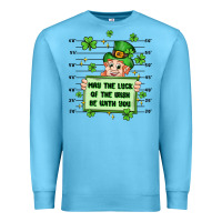 Ocean Blue may the luck of the irish be with you Premium Sweatshirt - Artiststas