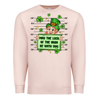 Pale Pink may the luck of the irish be with you Premium Sweatshirt - Artiststas