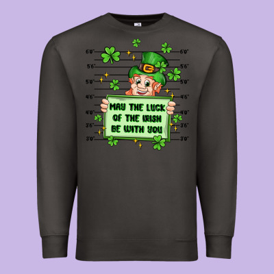 May The Luck Of The Irish Be With You Premium Sweatshirt Designed By Artiststas