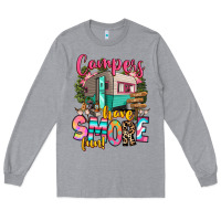 Heather Grey campers have smore fun Long Sleeve Tee - RanaPortraitStore