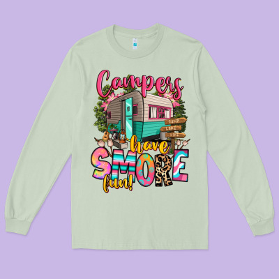Long Sleeve Tee campers have smore fun