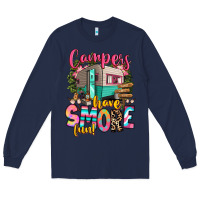 Navy campers have smore fun Long Sleeve Tee - RanaPortraitStore