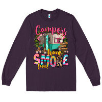 Plum campers have smore fun Long Sleeve Tee - RanaPortraitStore