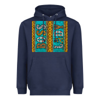 Navy western boss lady Heavyweight Hoodie - HRA Design Shop