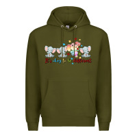 Army Green it's okay to be different Premium Hoodie - MaliasSmallBusiness