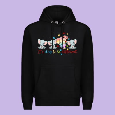 It's Okay To Be Different Premium Hoodie Designed By Maliassmallbusiness