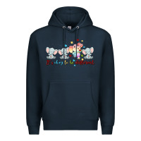 Navy it's okay to be different Premium Hoodie - MaliasSmallBusiness