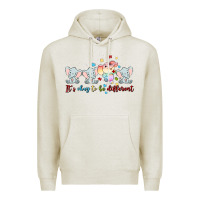 Oatmeal Heather it's okay to be different Premium Hoodie - MaliasSmallBusiness