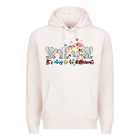 Pale Pink it's okay to be different Premium Hoodie - MaliasSmallBusiness