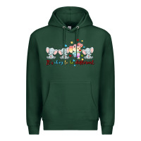 Sports Green it's okay to be different Premium Hoodie - MaliasSmallBusiness