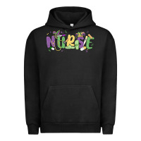 Pigment Black nurse mardi gras Urban Hoodie - MaliasSmallBusiness