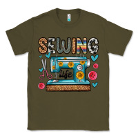 Army Green sewing life Classic Tee - Zillion Design Studio