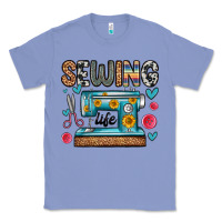 Colony Blue sewing life Classic Tee - Zillion Design Studio