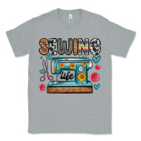 Heather Grey sewing life Classic Tee - Zillion Design Studio