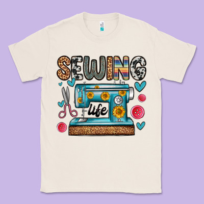 Sewing Life Classic Tee Designed By Zillion Design Studio