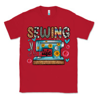 Red sewing life Classic Tee - Zillion Design Studio