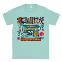 Seafoam sewing life Classic Tee - Zillion Design Studio