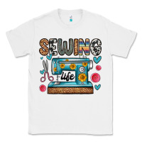 White sewing life Classic Tee - Zillion Design Studio