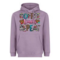 Lavender coffee teach repeat Heavyweight Hoodie - HRA Design Shop