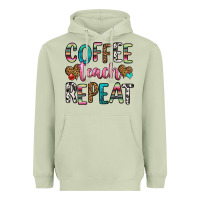 Matcha coffee teach repeat Heavyweight Hoodie - HRA Design Shop
