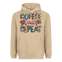 Mushroom coffee teach repeat Heavyweight Hoodie - HRA Design Shop
