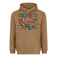Toasted Coconut coffee teach repeat Heavyweight Hoodie - HRA Design Shop